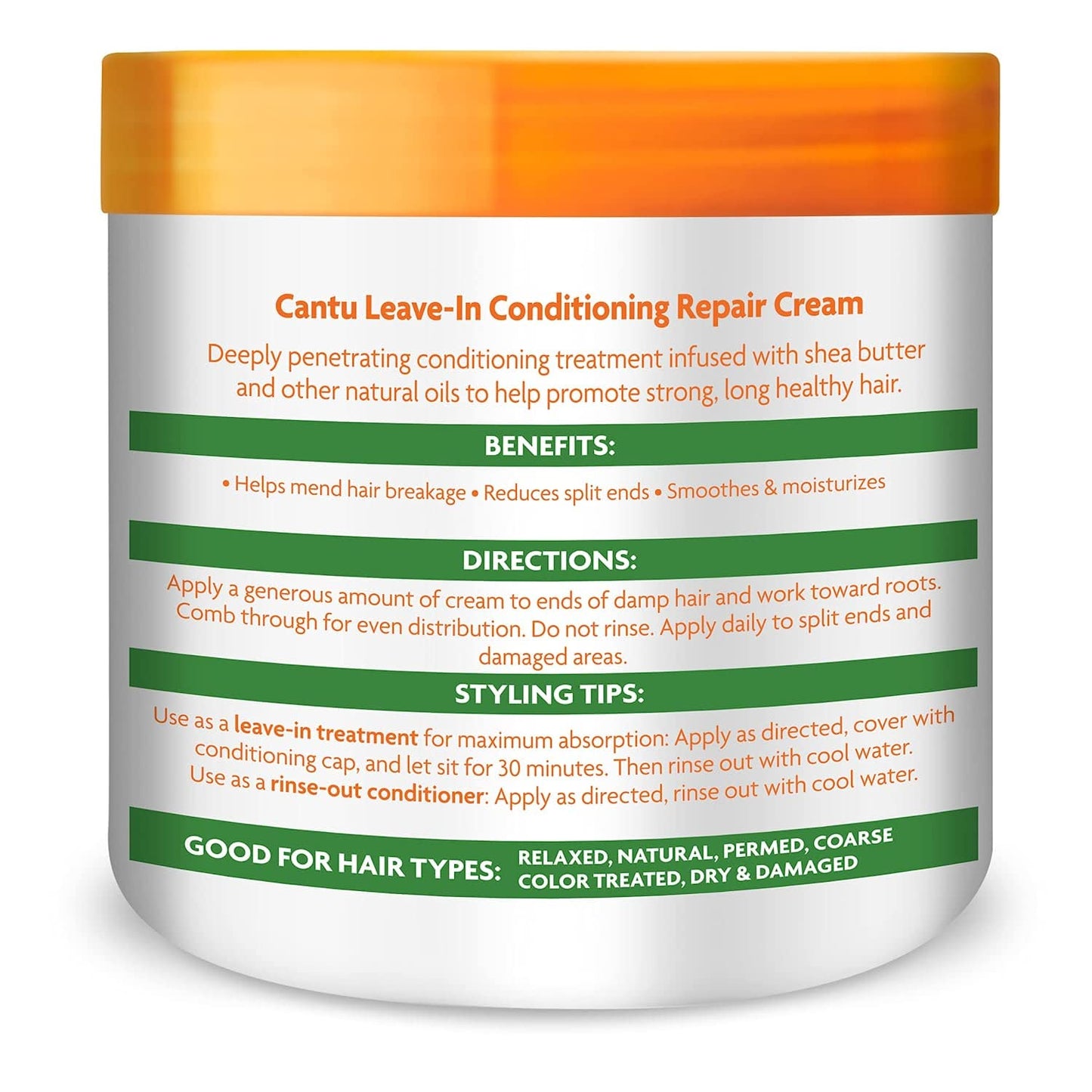 Cantu Shea Butter Leave-In Conditioning Repair Cream, 16 Ounce (Pack of 3)