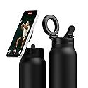 Ringo PRO Water Bottle with Magnetic Phone Mount & Sip Straw Lid - Insulated Stainless Steel Bottle for Workouts, Content Creation, Navigation