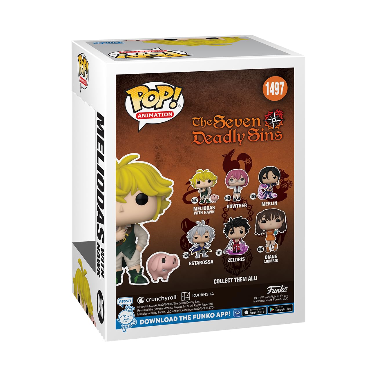 Funko POP! & Buddy: Seven Deadly Sins - Meliodas with Hawk - Collectable Vinyl Figure - Gift Idea - Official Merchandise - for Kids & Adults - Anime…