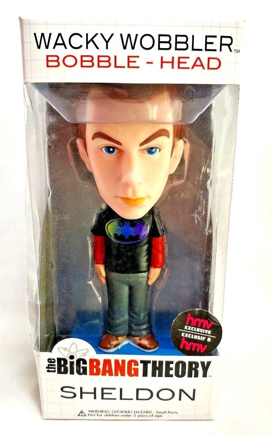 FUNKO Big Bang Theory SHELDON Bobblehead Wacky Wobbler LIMITED EDITION TIE-DYE Batman Shirt
