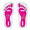 60 Pairs(120 Feets) Disposable Pink Tanning Feet Pads Sunless Airbrush Spray Tent Protect Foot Shaped Spray Tan Sandals