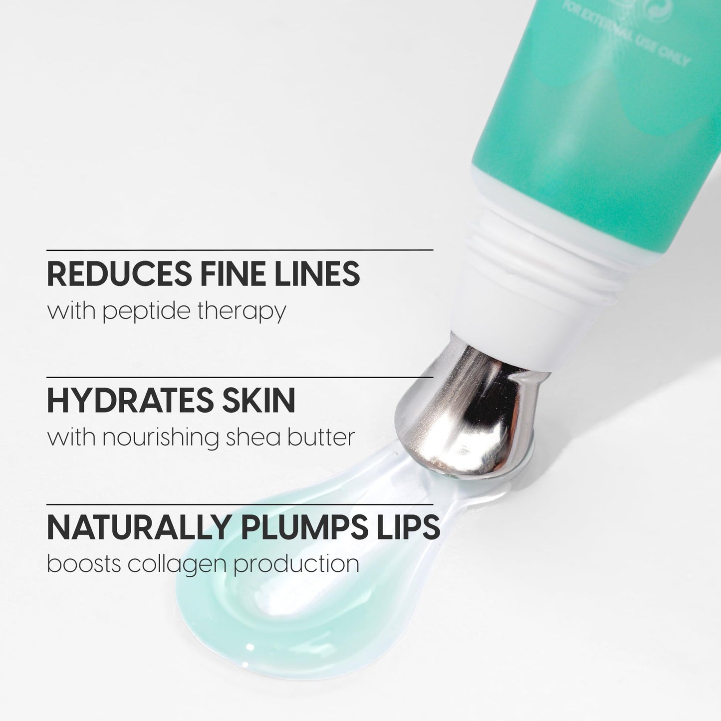KARA BEAUTY Lip Syrup Moisturizing Peptide Therapy, Hydrating Gloss with Peptides & Shea Butter for Soft, Plump Lips, Nourishing Lip Care, Plumper