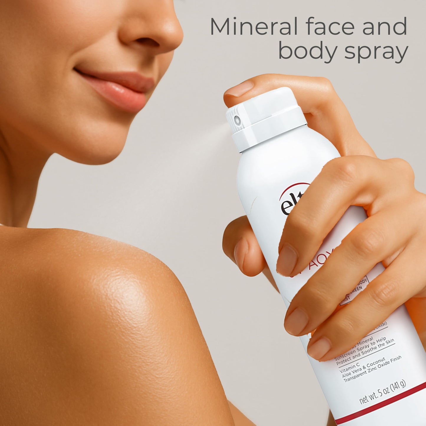 EltaMD UV AOX Mist Mineral Sunscreen Spray SPF 40, Broad Spectrum Face and Body Sunscreen with Zinc Oxide, 100% Mineral Active, Hydration Boost