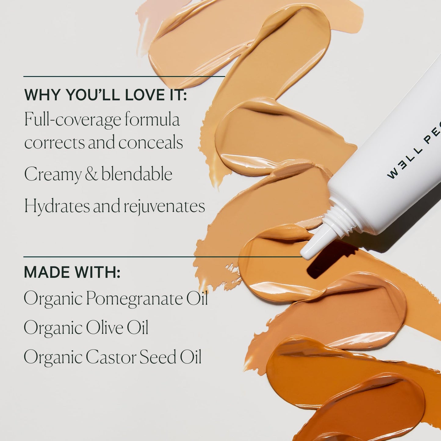 Well People Bio Correct Concealer, Full-coverage, Nourishing Liquid Concealer For Concealing & Correcting, Hydrating Formula, Vegan & Cruelty-free,10W
