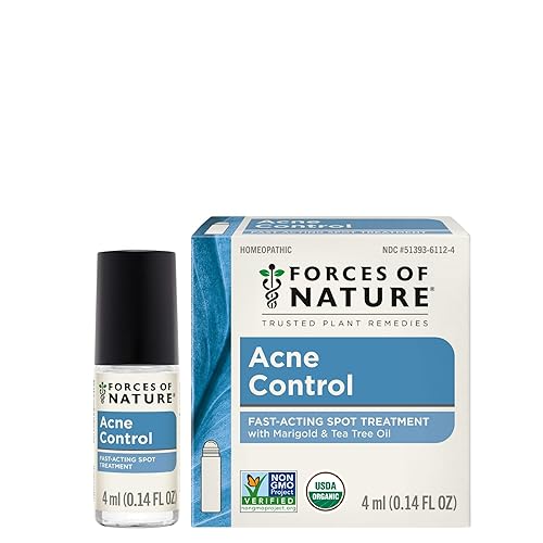 Forces of Nature Natural, Organic Acne Skin Care Treatment, Non GMO, No Harmful Chemicals, Cruelty Free - Acne & Pimple Control, Clear & Balance Skin