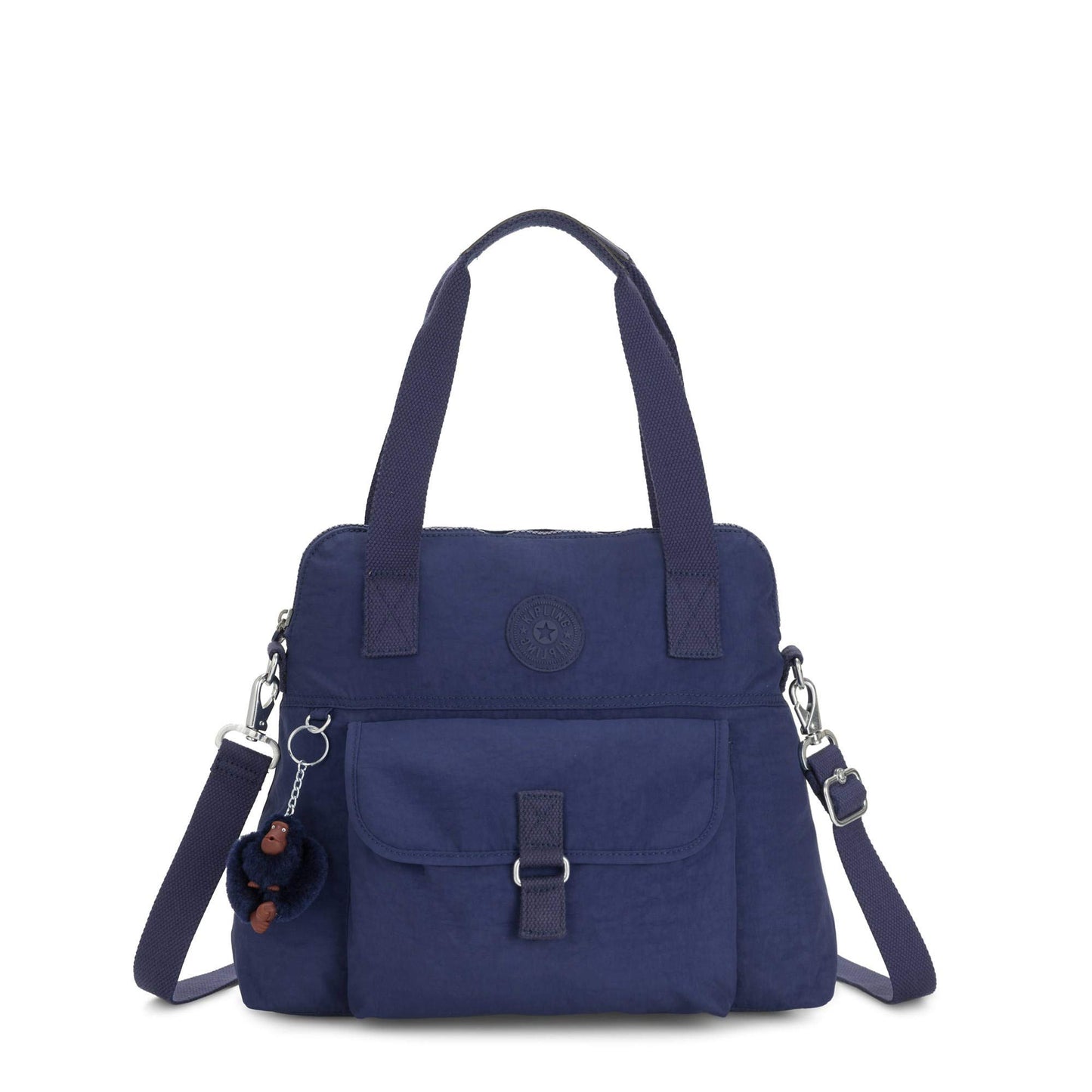 Kipling Pahneiro Handbag Ink Blue Tonal