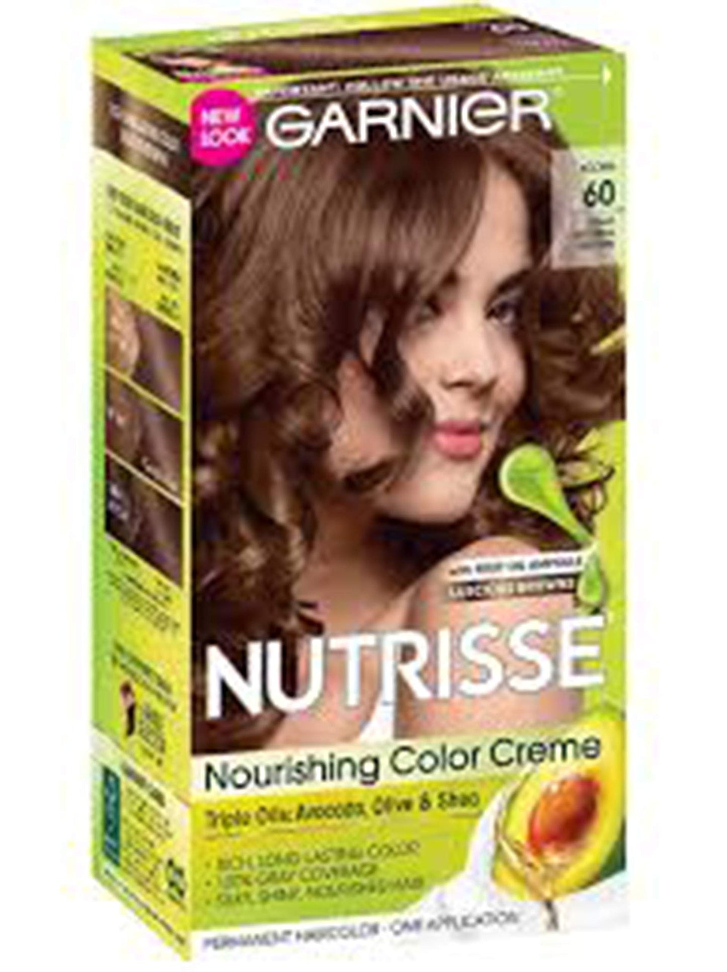 Garnier Nutrisse Haircolor - 60 Acorn (Light Natural Brown) 1 Each