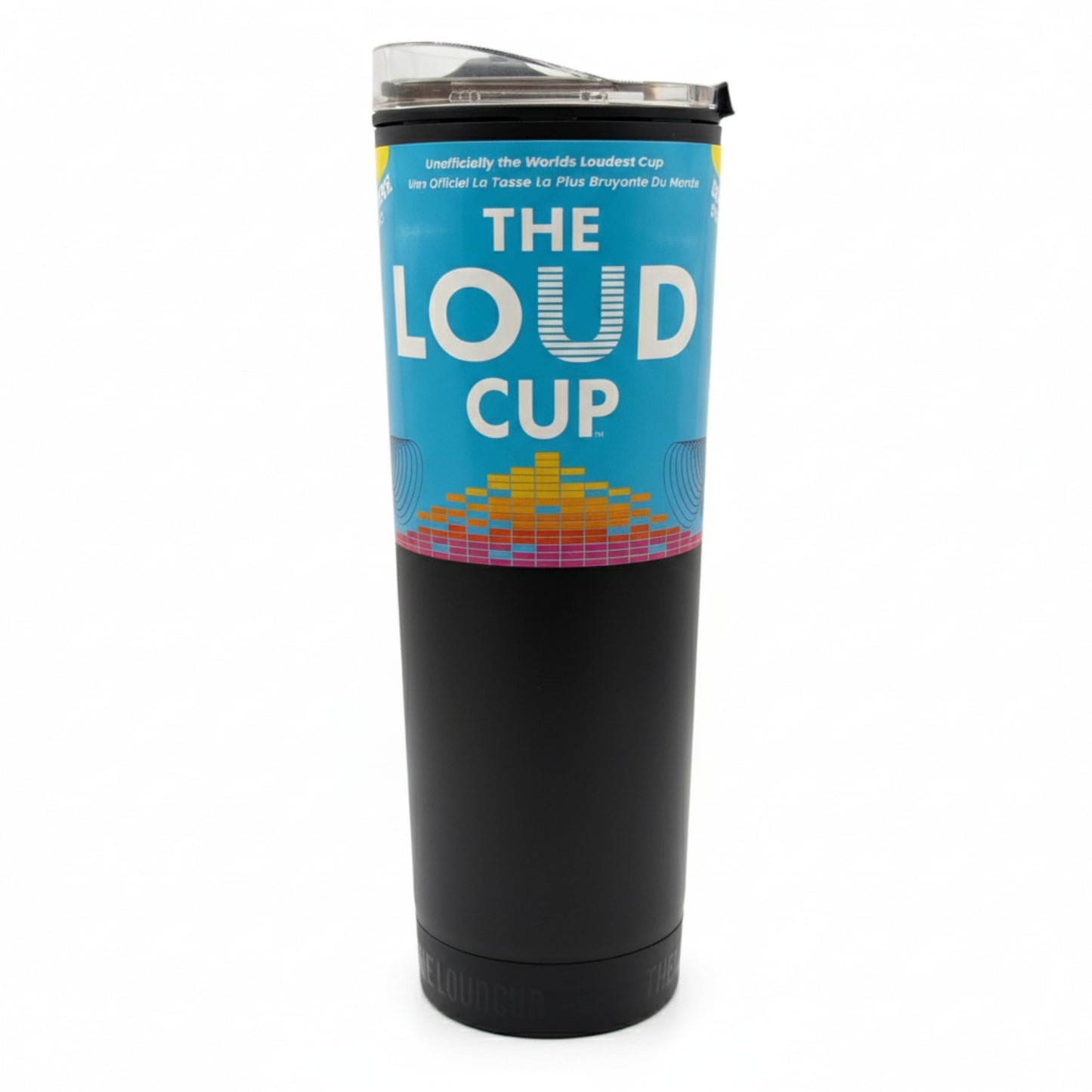 The LoudCup 23oz Reusable Water Bottle (Jet Black) | Sports Fan Cup, Football & Soccer Match Day Noise Maker, Travel Mug & Water Bottle - World’s…