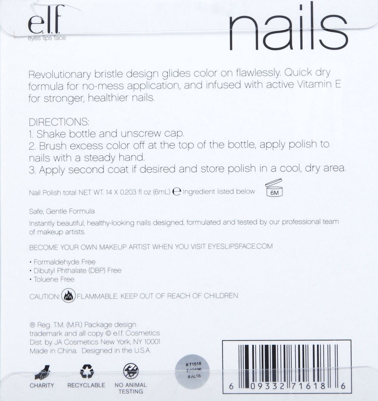e.l.f. 14 Piece Nail Polish Cube, Jewel Tones, 2.8 Fluid Ounce