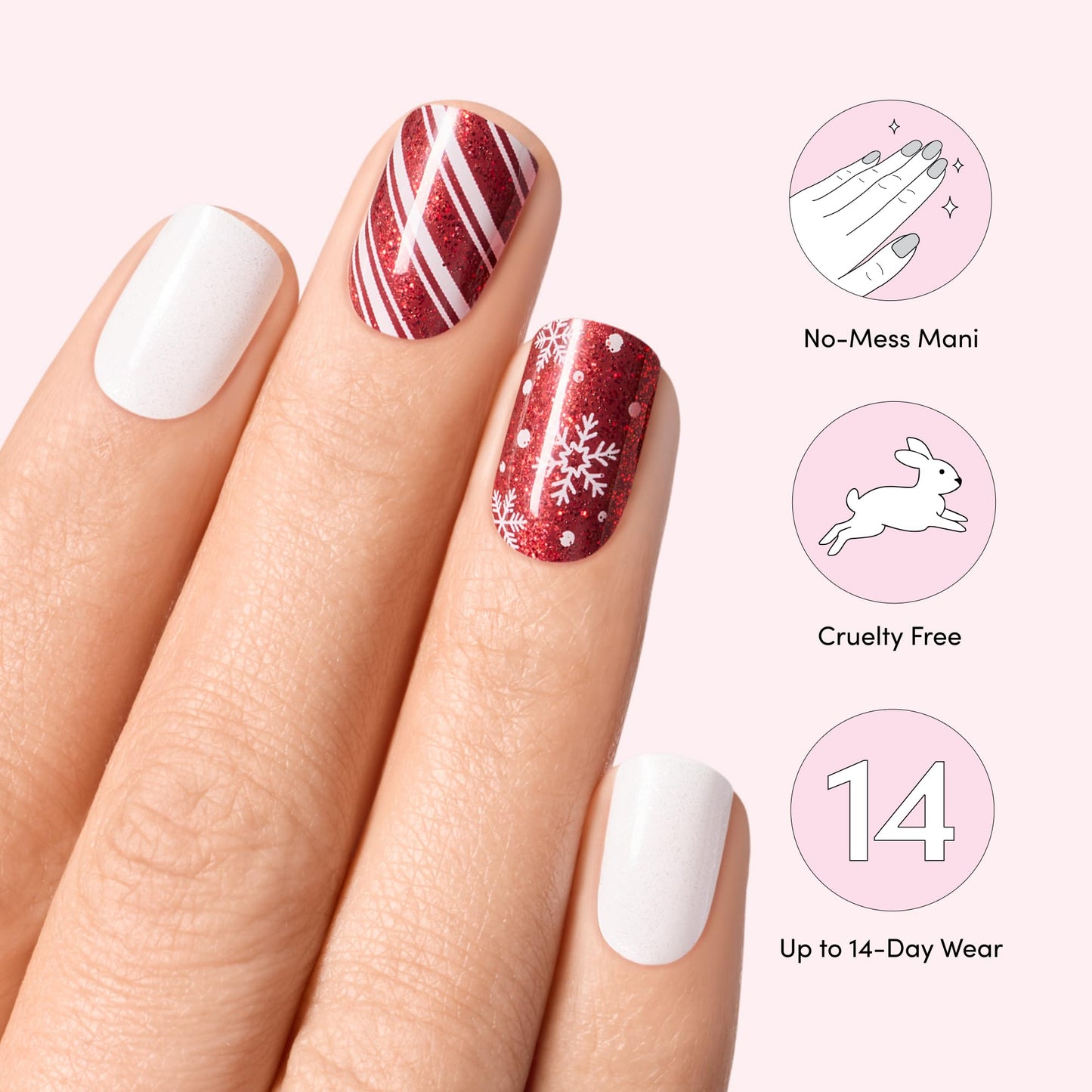 Dashing Diva Glaze Nail Strip Set - Gift Wrapped - Long Lasting, Chip Resistant, Semi-Cured Gel Nail Strips - Gel Set - 4-Piece Manicure Kit with 32 Beauty & Personal Care Dashing Diva