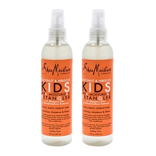 Shea Moisture Kids Detangler Coconut & Hibiscus 8 Ounce Pump (Pack of 2)