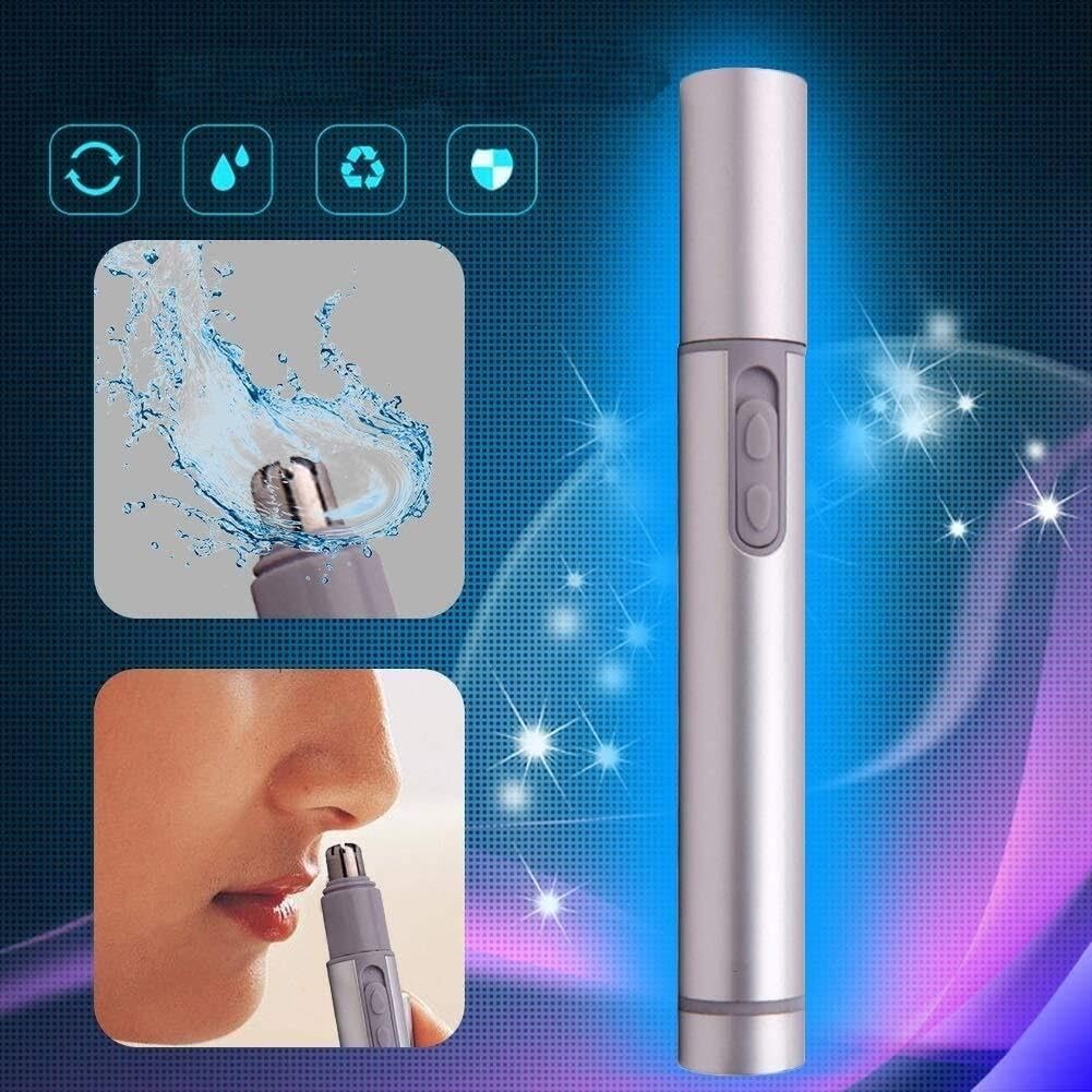 WEedsy Ear, Nose & Brow Trimmer Clipper - Painless Nose Hair Detail Trimmer for Men & Women, Battery Operated Electric Groomer, Easy Cleaning Beauty and Personal Care WEedsy