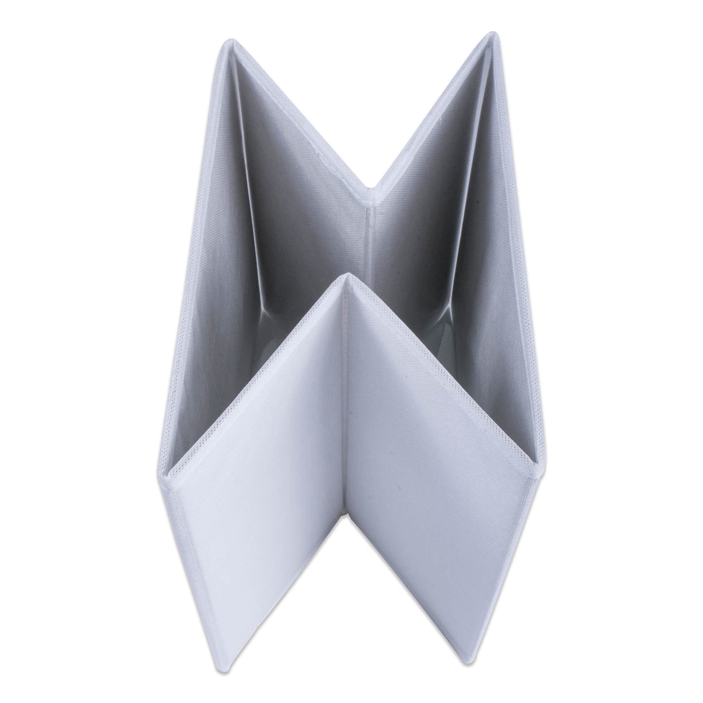 DII Non Woven Fabric Storage Bin Collection Collapsible Organizer Cube, Large Set, 11x11x11, White, 4 Count