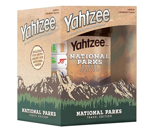 YAHTZEE National Parks Travel Edition | Classic Yahtzee Dice Game with a National Parks Theme | Perfect Travel Game for Families | Celebrate US…