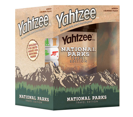 YAHTZEE National Parks Travel Edition | Classic Yahtzee Dice Game with a National Parks Theme | Perfect Travel Game for Families | Celebrate US…