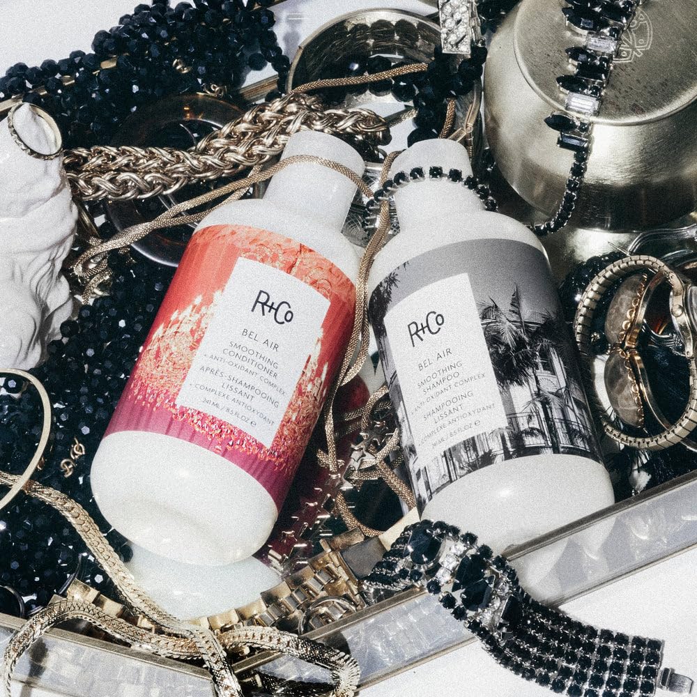 R+Co Bel Air Smoothing Shampoo and Conditioner Set - Anti-Oxidant Complex for Smooth, Frizz-Free Hair for All Hair Types - Adds Body, Shine