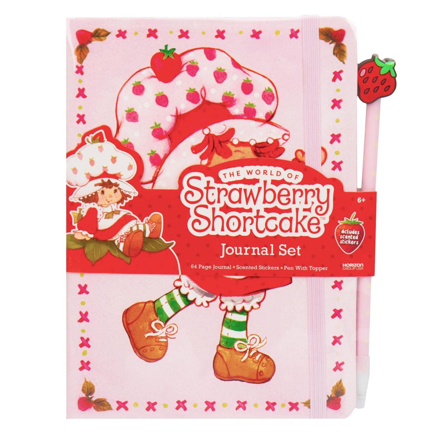 Strawberry Shortcake Journal Set – Diary Kit with Pen & Scented Stickers, Cute Stationery Gift for Girls, Perfect for Ages 8+