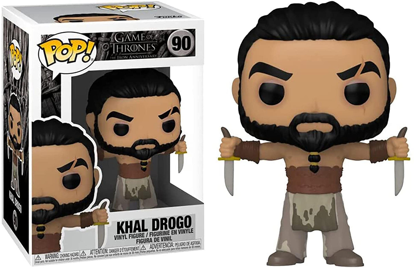 Funko POP TV: Game of Thrones - Khal Drogo with Daggers, Multicolor
