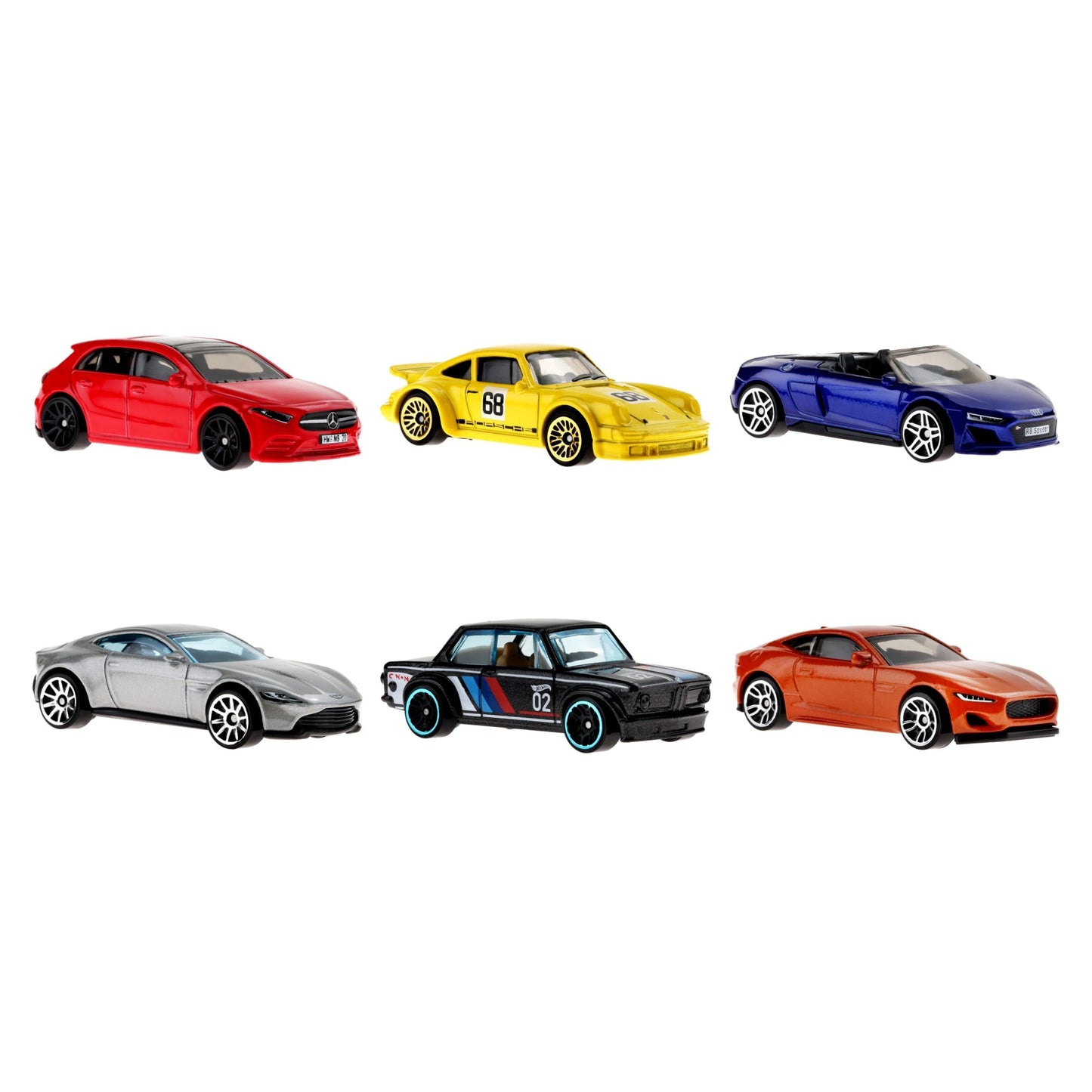 Hot Wheels European Car Culture Multipack - 6 Toy Cars in 1:64 Scale Tribute to The European Automotive Industry, Gift for Children from 3 Years…