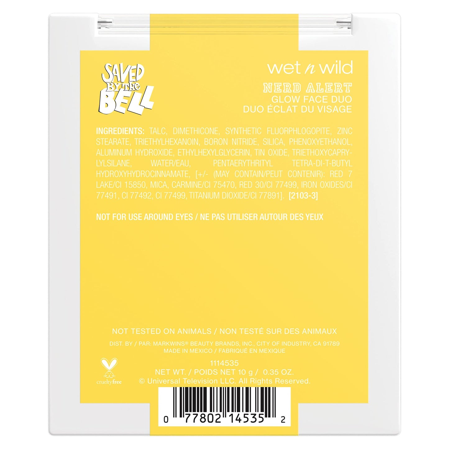 wet n wild Saved By The Bell Highlighter & Illuminator Duo, Radiant Shimmer Face Palette, Ultra-Reflective Micro-Pearls, Buildable Powder Formula