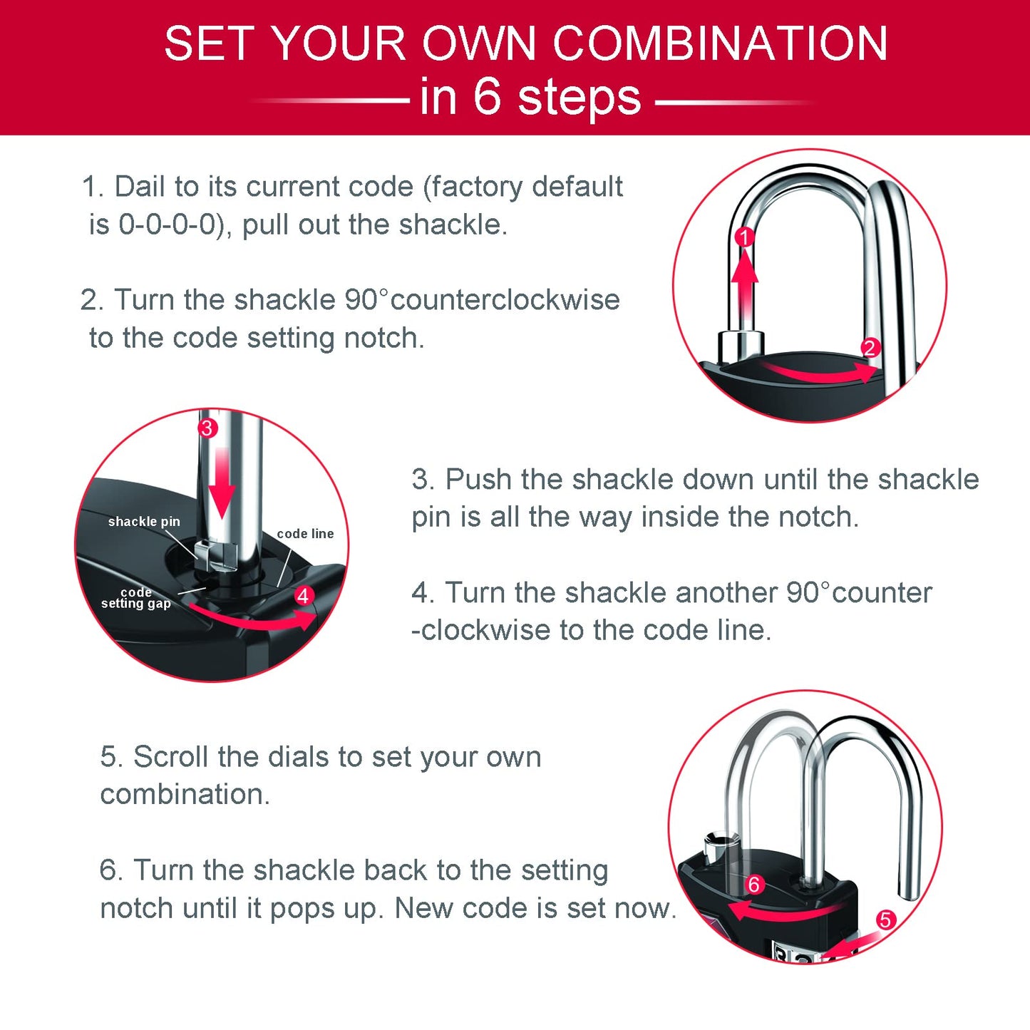 ZHEGE TSA Approved Luggage Lock – 4 Digit Combination Travel Padlock with 80cm Flexible Cable for Suitcases & Backpacks