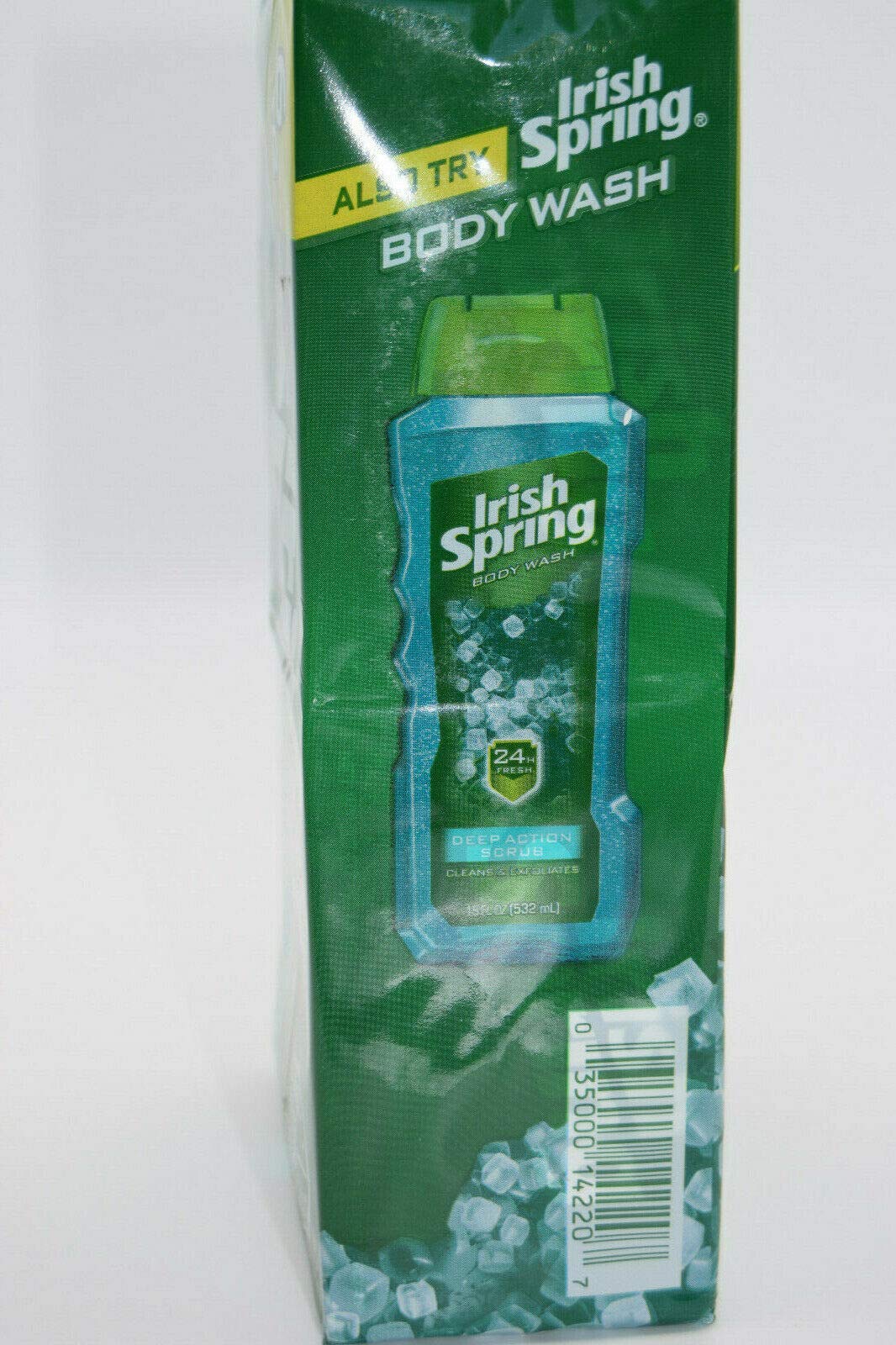 Irish Spring Deep Action Scrub Bar Soap 3.7 Ounce (Pack of 6)