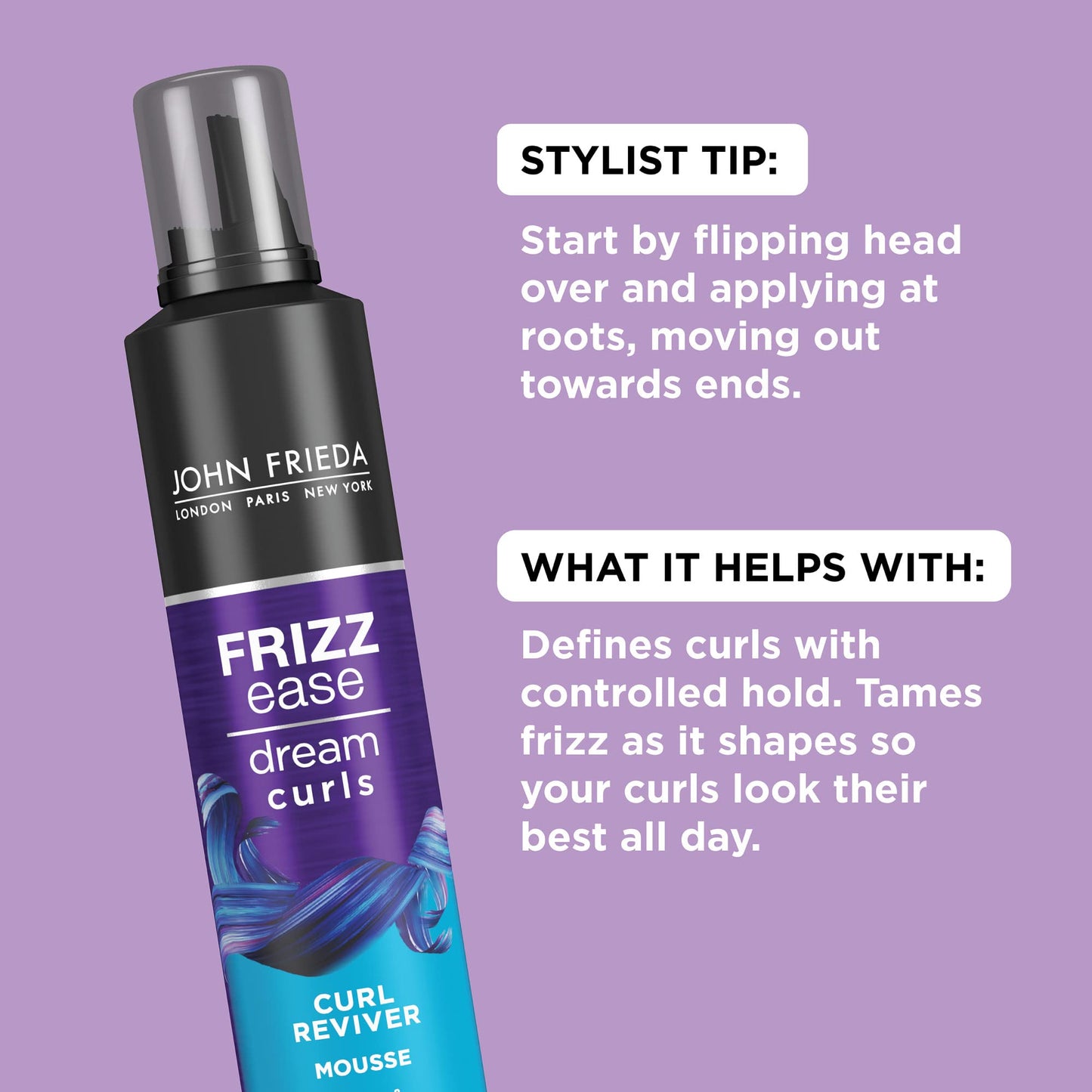 John Frieda Mousse Curl Reviver 7.2 Ounce (213ml) (2 Pack)