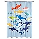 Allure Home Creation Colorful Sharks Shower Curtain 70"x72"