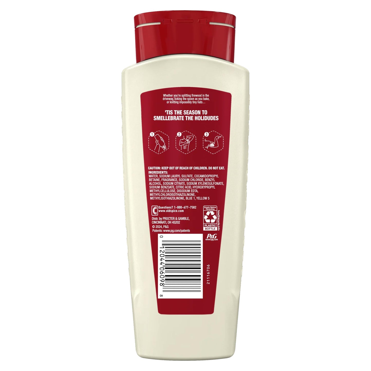 Old Spice Body Wash for Men, 4 Pack, Limited Edition Lumbersnack Pine Tree Scent, Hydrating Formula for Smooth Skin, 24/7 Long Lasting Freshness, 16