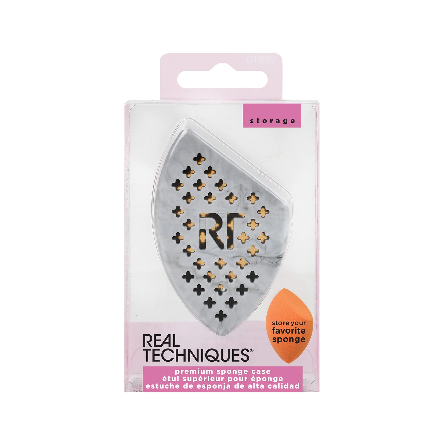 Real Techniques Premium Sponge Case, Protects Beauty Sponges, Easy To Store, Travel Sized & Durable, Perfect For Makeup Blending Sponges On-The-Go