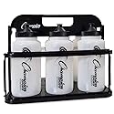 Champion Sports Plastic Water Bottle Set, Quart, Black