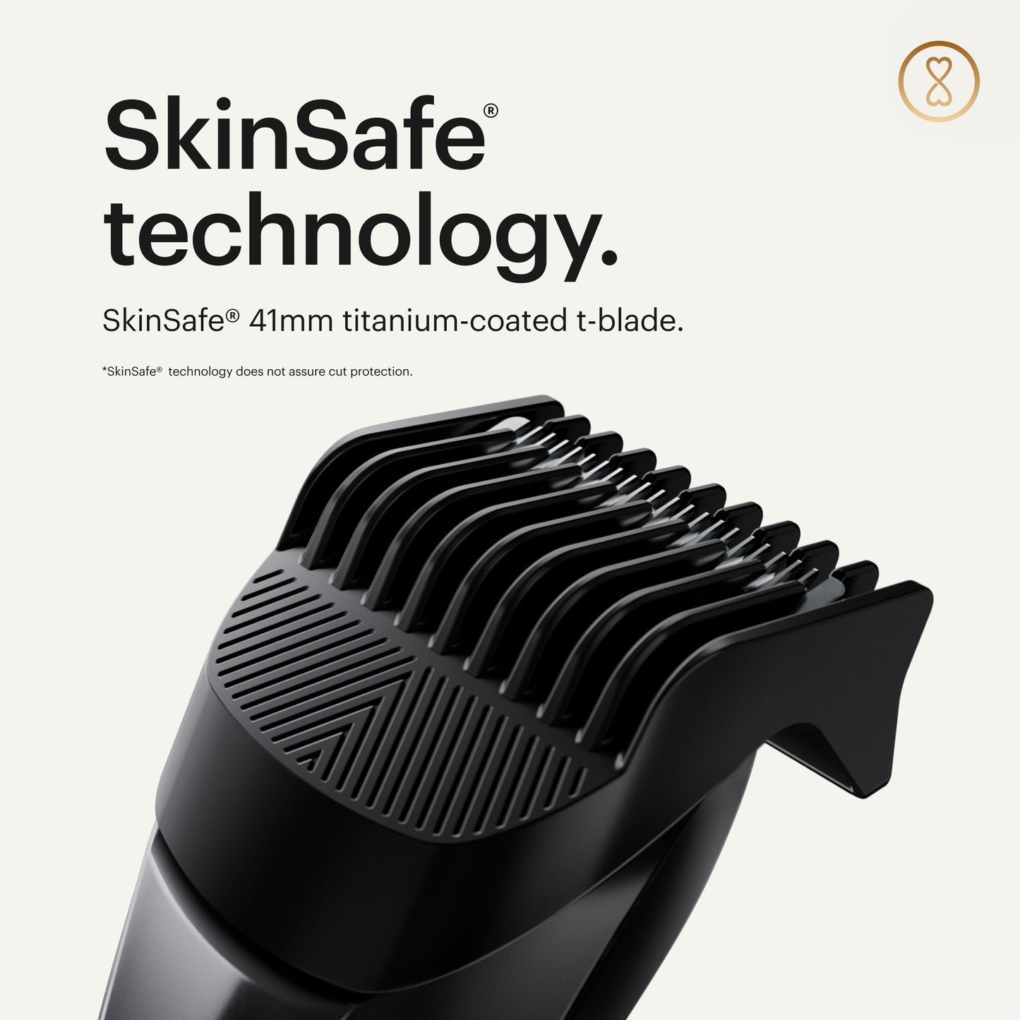 MANSCAPED® The Beard Hedger® Men's Premium Beard Trimmer, 20 Length Adjustable Blade Wheel, Stainless Steel T-Blade for Precision Facial Hair Beauty and Personal Care MANSCAPED
