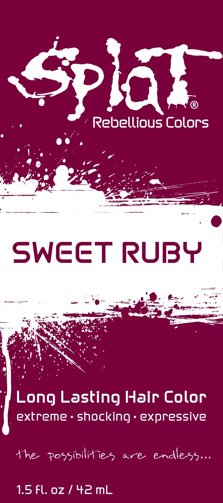 Splat | Sweet Ruby | Original Foil Packet1.5 Oz. | 30 Wash | Semi-Permanent Hair Dye