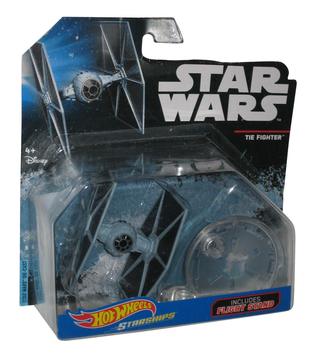 Hot Wheels Star Wars Rogue One Starship Vehicle, TIE Fighter, Blue