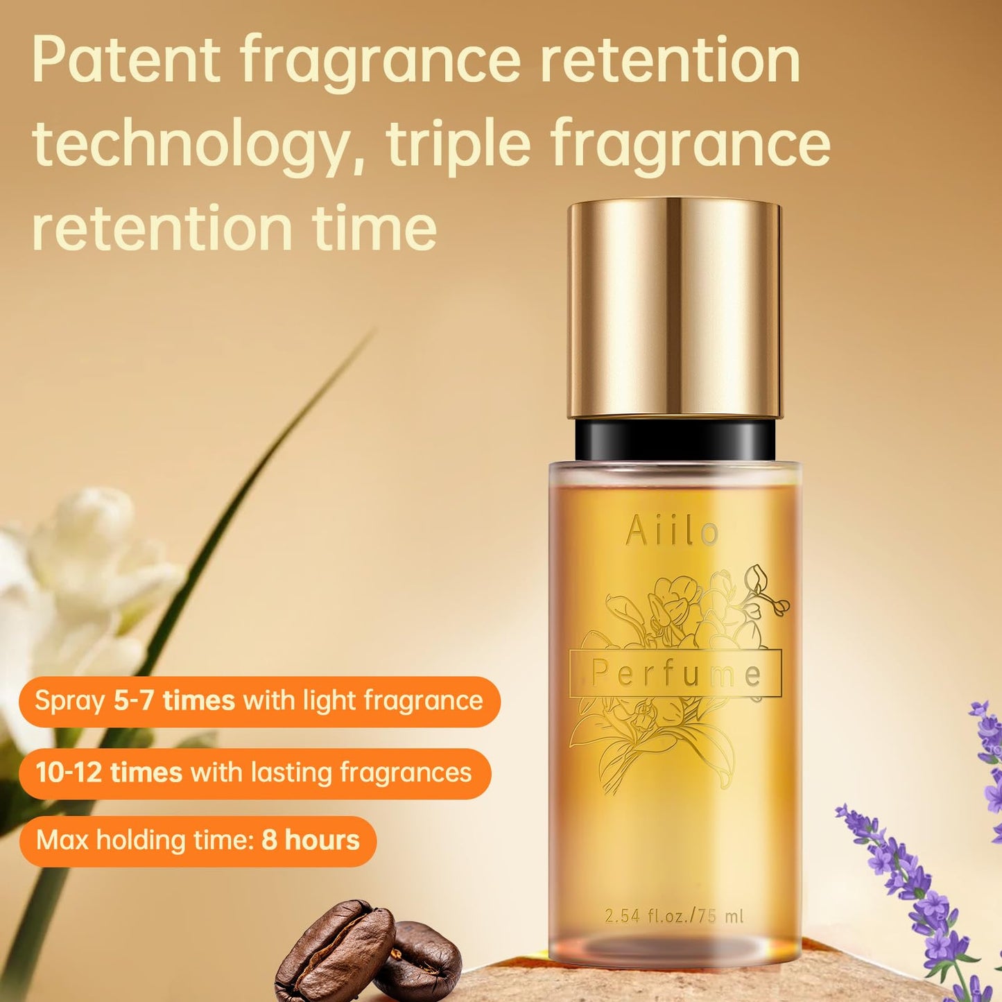 Aiilo Hair Perfume for Women, Long Lasting Hair Fragrance Mist, Hair Perfume Spray for Hair, Body & Clothes, Lightweight Non-Greasy Formula, Up to 8