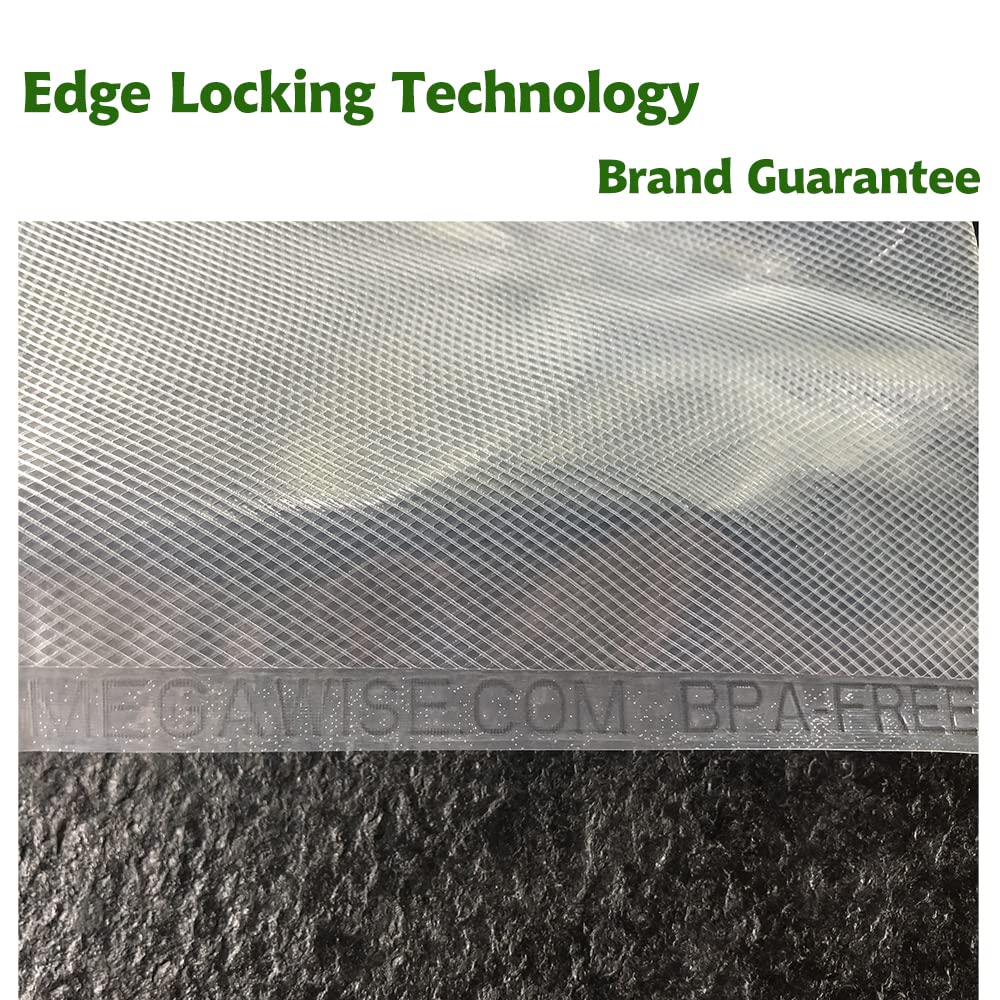 MEGAWISE Vacuum Sealer Bags (8''x 12''-110pcs) for Food Freshness Preservation, BPA Free Vacuum Storage Bags for Food or Sous Vide, Seal…