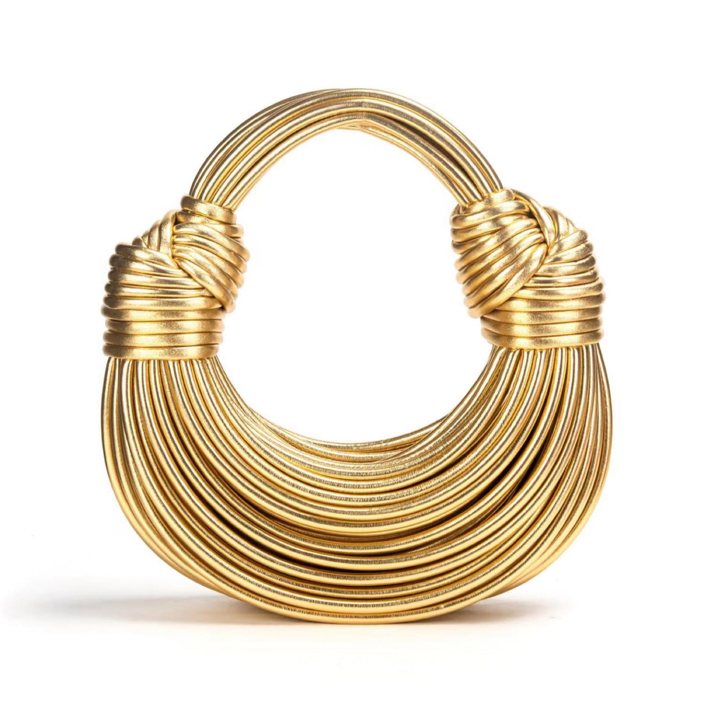 Hand-Woven Crossbody Bag for Women, Small Leather Clutch Purse, Knotted Bread Handbag, Top Handle Noodles Satchel Bag