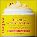 SeoulCeuticals Korean Skin Care Turmeric Cream - Face Moisturizer for Dull Dry Skin - Korean Skincare K Beauty for Glass Skin 2oz