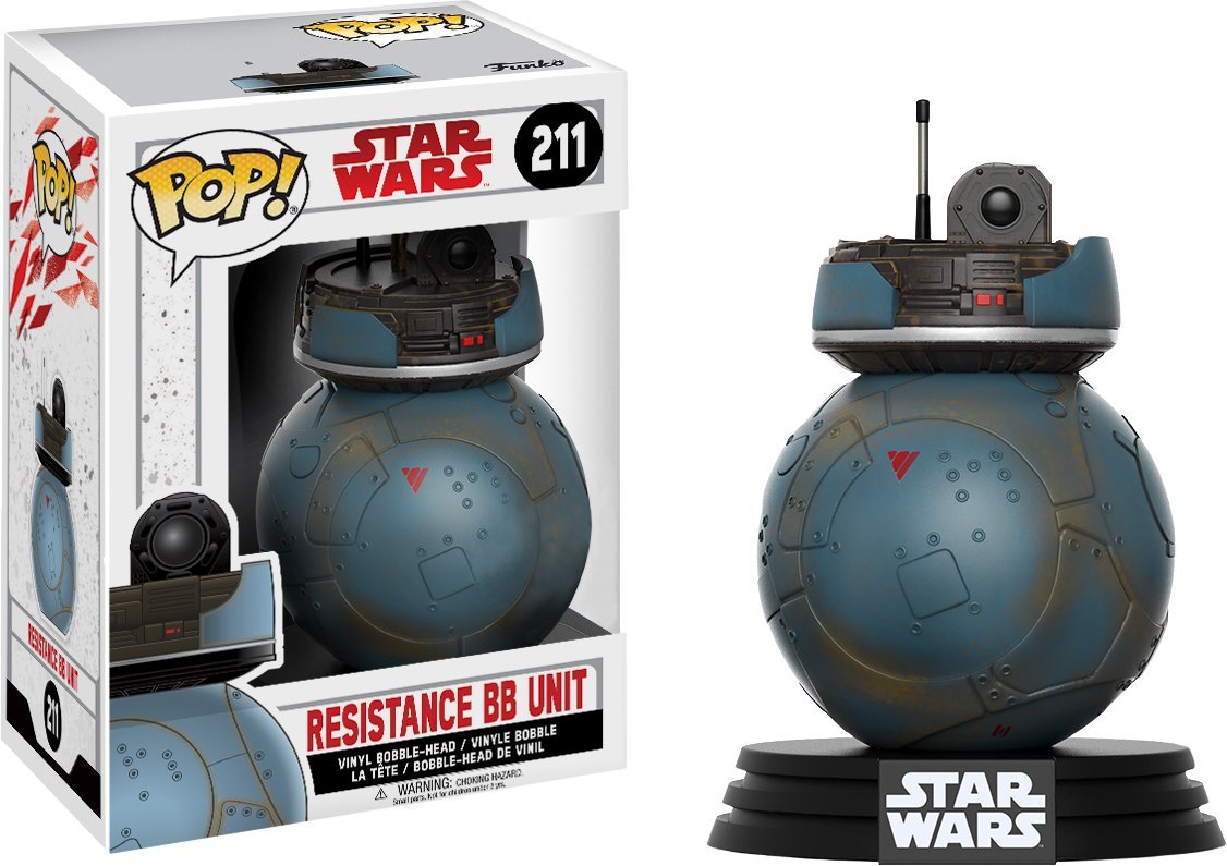 Funko Pop! Star Wars: The Last Jedi - Resistance BB Unit #211 Vinyl Figure (Bundled with Pop Box Protector CASE)