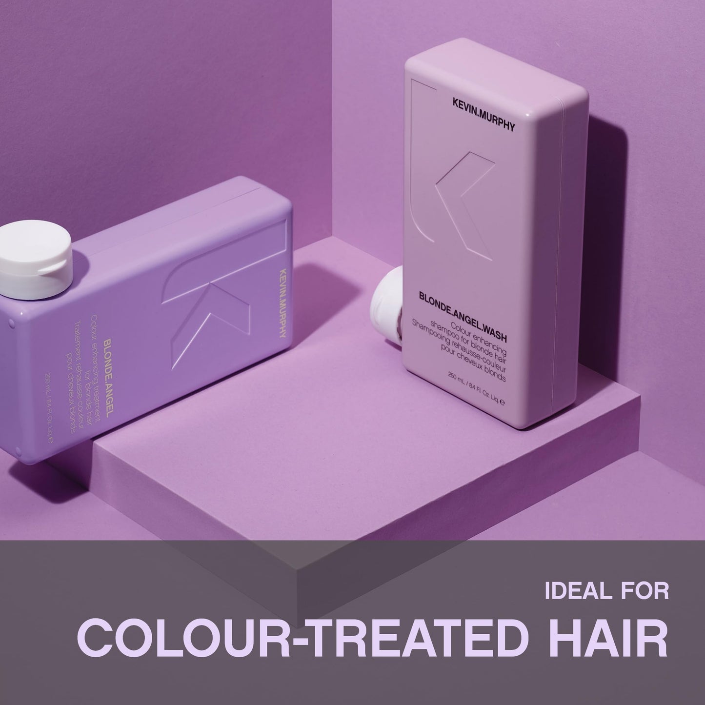 KEVIN.MURPHY BLONDE.ANGEL.WASH - Blonde Shampoo - Purple Shampoo for Blonde & Grey Hair - Colour Enhancement Hair Care - Colour Safe - Paraben