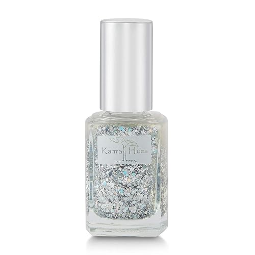 Karma Organic Natural Nail Polish-Non-Toxic Nail Art, Vegan and Cruelty-Free Nail Paint (Glitter Bomb) Beauty & Personal Care karma organic