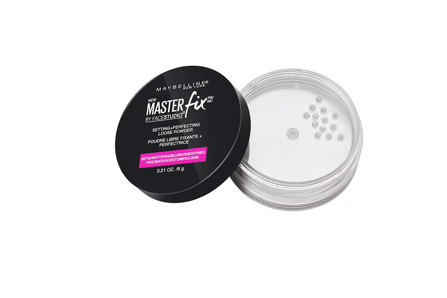 Maybelline Facestudio Lasting Fix Setting + Perfecting Loose Powder Makeup, All Day Matte Wear, Minimizes Shine, Sets Foundation Makeup, Translucent