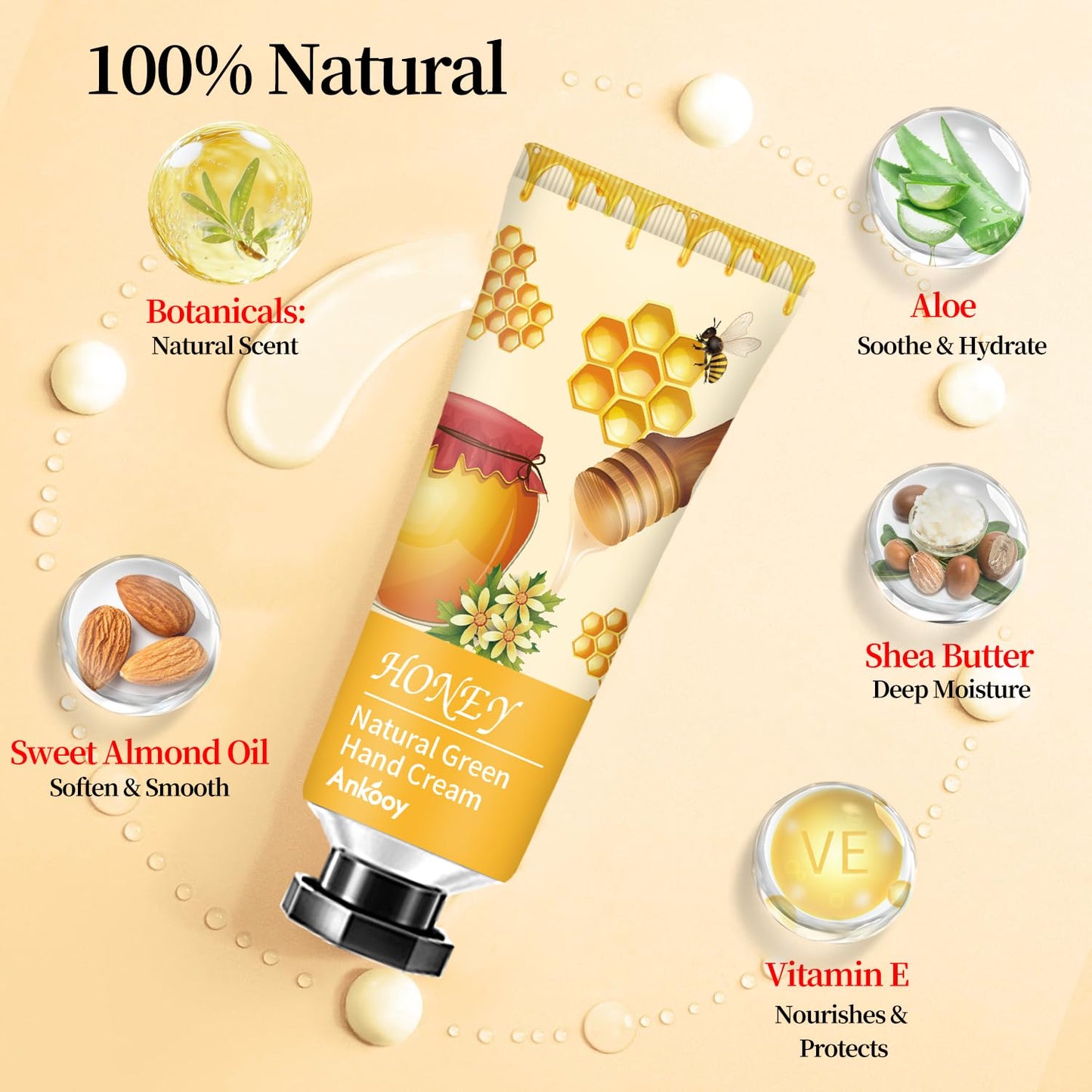 ANKOOY 12 Pack Hand Cream for Dry Cracked Hands,Stocking Stuffers for Women,Christmas Gifts for Teengirls, Natural Hand Lotion Travel Size,Mini Lotion