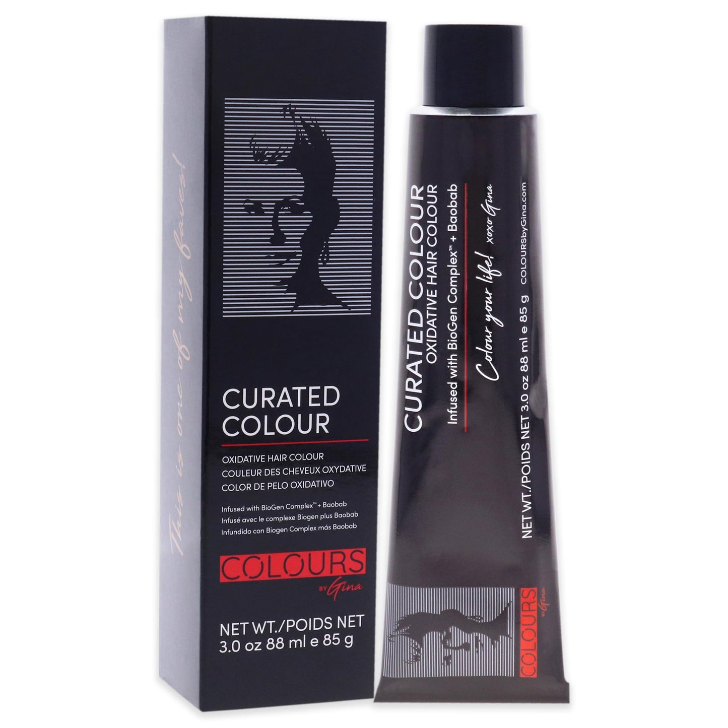 Colours By Gina Curated Colour - 3.0-3N Dark Natural Brown by Colours By Gina for Unisex - 3 oz Hair Color