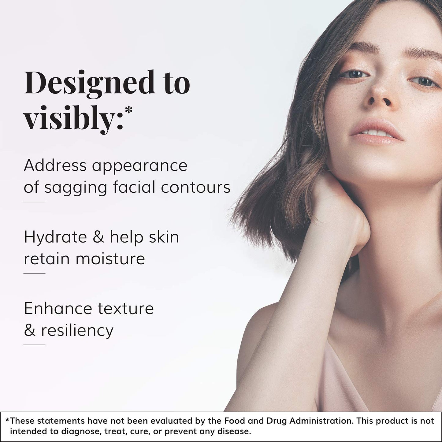 Le Mieux Collagen Peptide Serum - Concentrated, Creamy Anti Aging Face Serum with Skin Contouring Peptides & Moisturizing Hyaluronic Acid, No