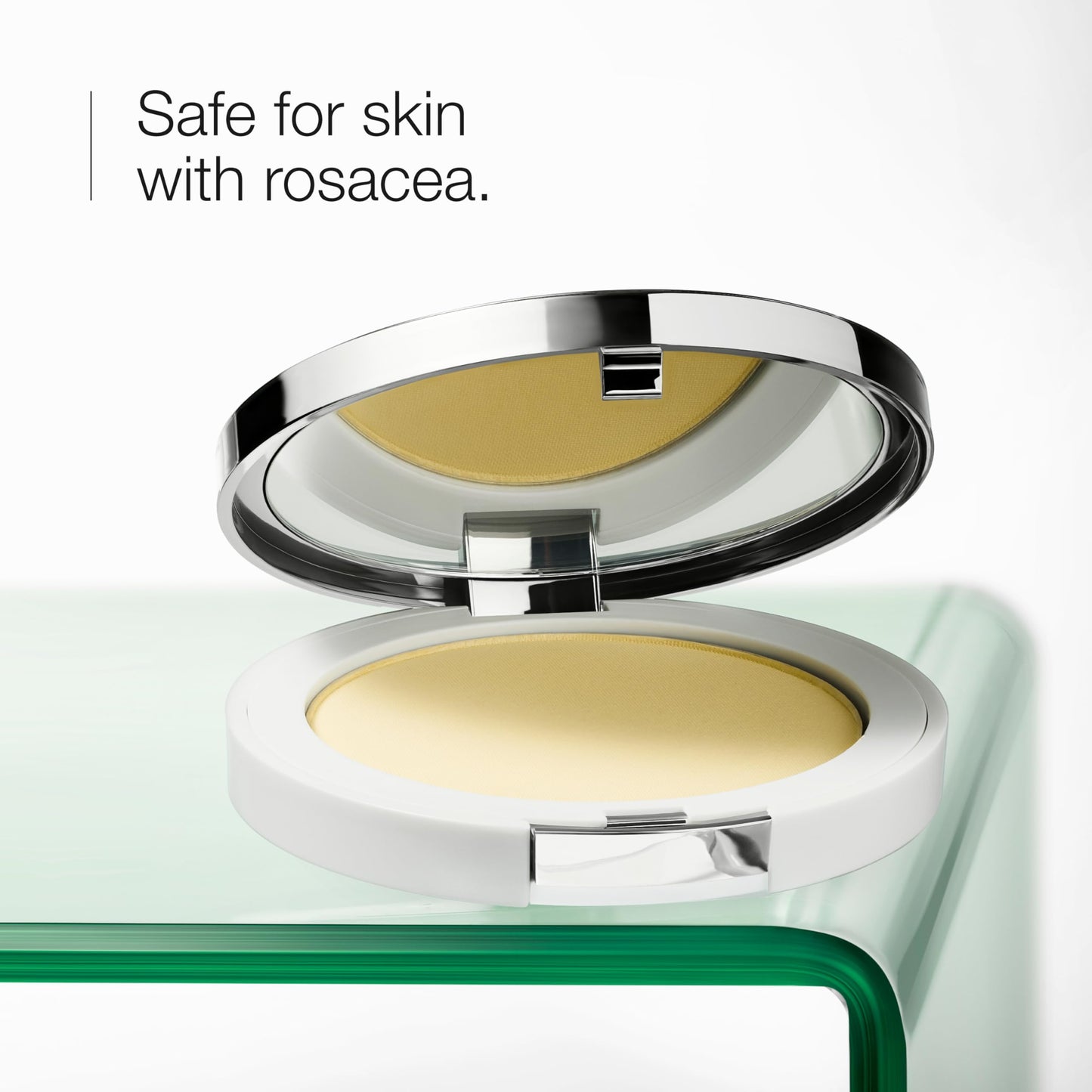 Clinique Redness Solutions Instant Relief Mineral Finishing Pressed Powder Face Makeup | Redness Correcting + Appropriate for Skin with Rosacea