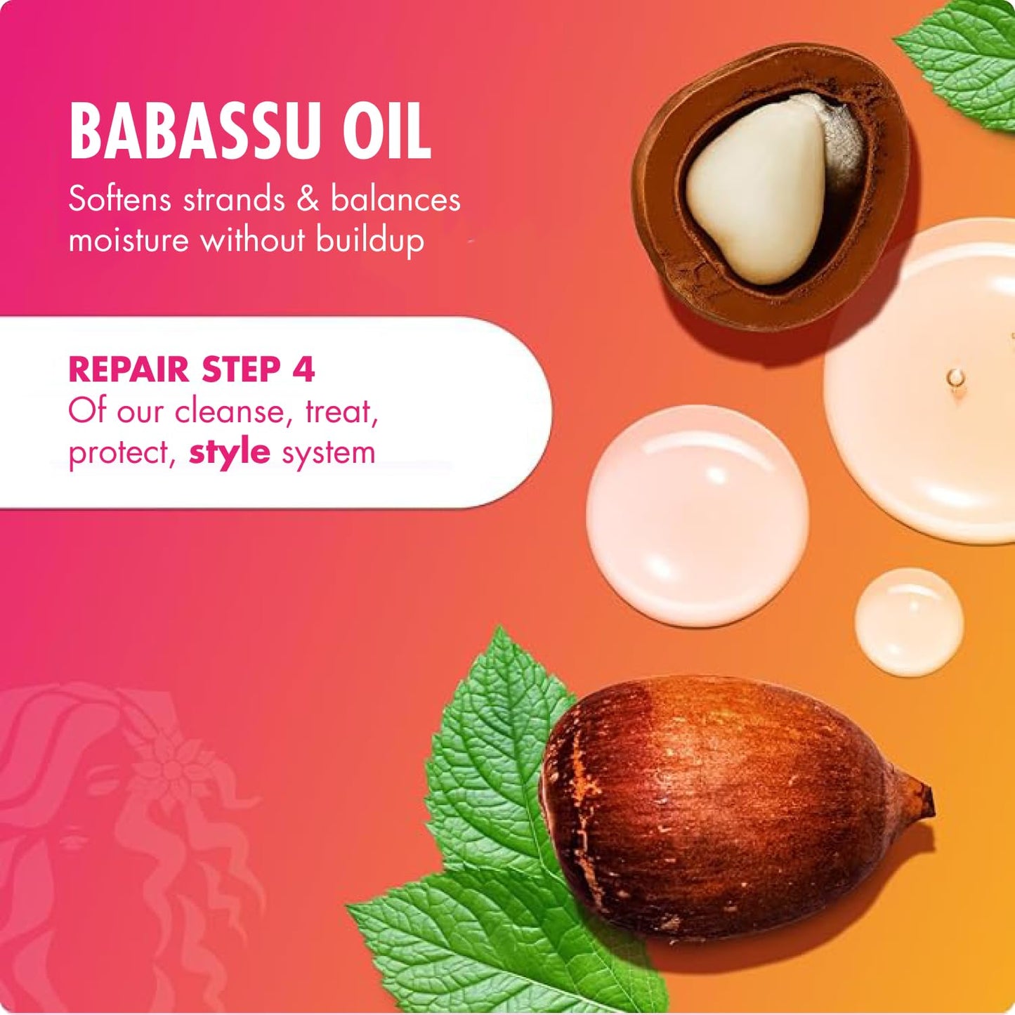 Mielle Organics Babassu & Mint Brazilian Curly Cocktail Curl Cream - Curl Defining, Hair Styling Cream for Textured Hair - Locks in Moisture, Boosts