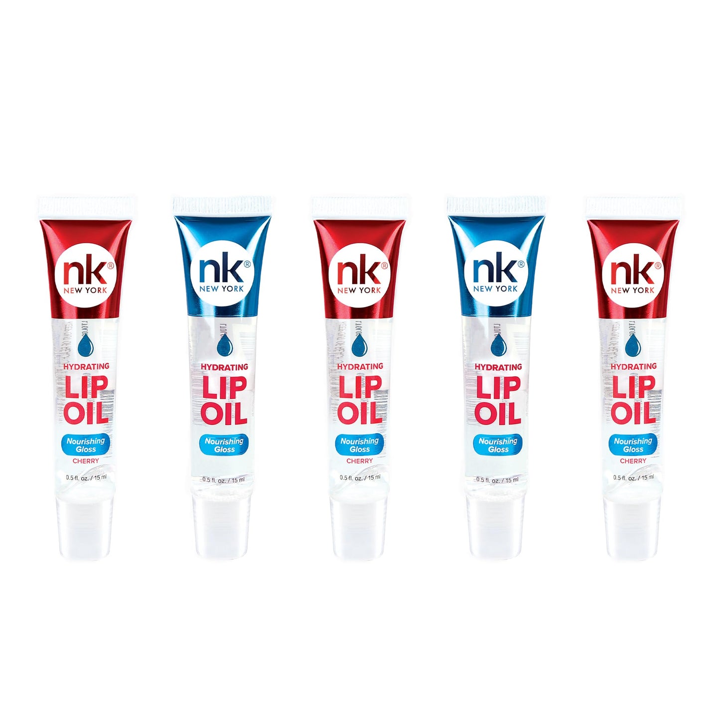 Nicka K Hydrating Lip Oil Nourishing Glass (GLOSS2PK-CHERRY3PK)