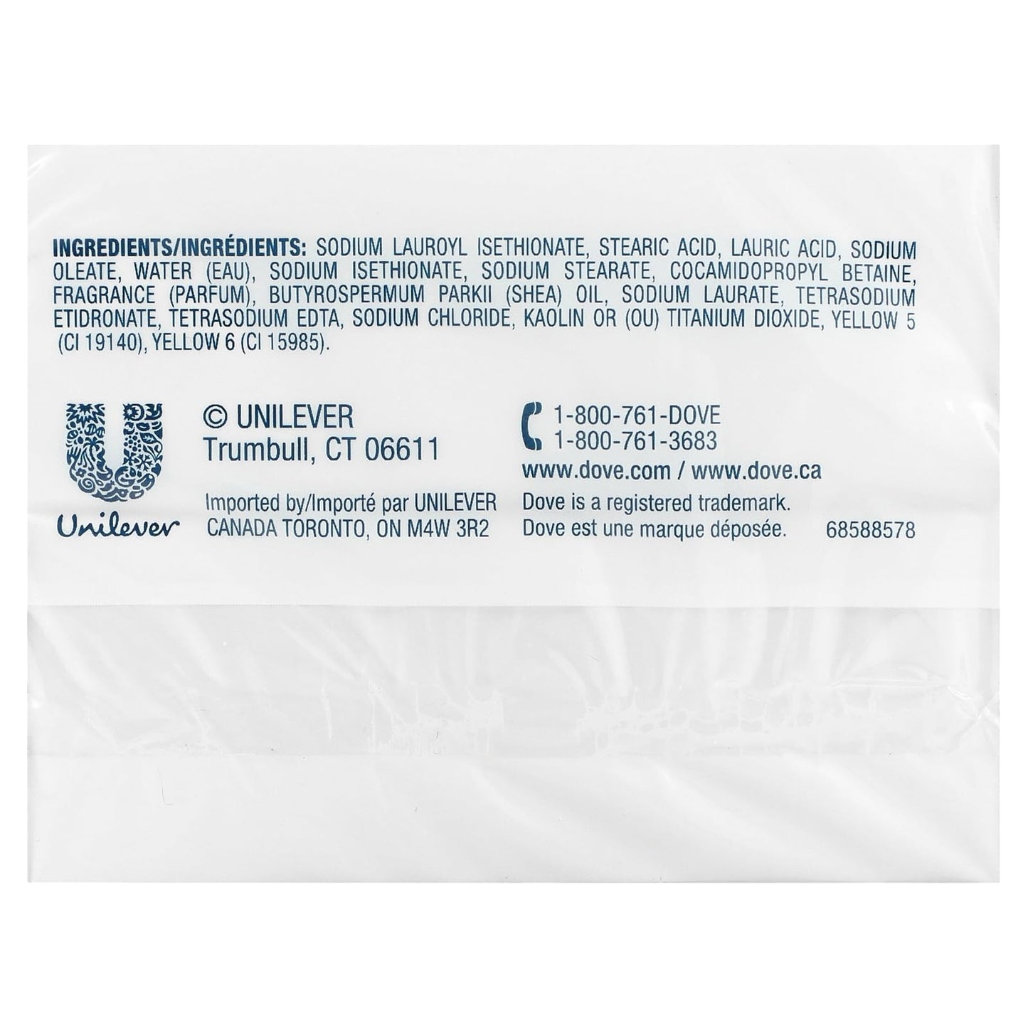 Dove Purely Pampering Shea Butter Beauty Bar, 2 Bar (Pack of 4)