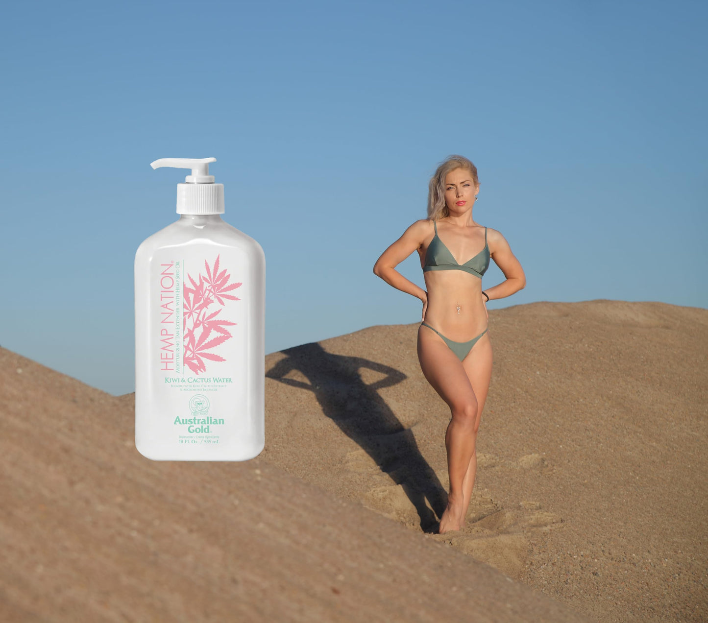 Hemp Nation Kiwi Cactus Water Moisturizer, Brown